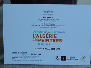 2022 07 07 TOULON MAT - L ALGERIE DES PEINTRES 1830-1930